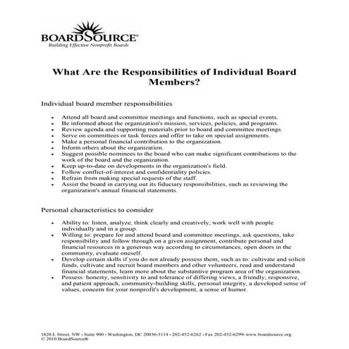 5. responsibilities individualboardmembers