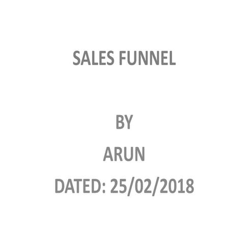 5 sales funnel