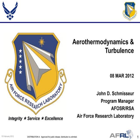 Schmisseur - Aerothermodynamics and Turbulence - Spring Review 2012