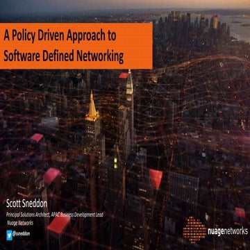 TFI2014 Session I - State of SDN - Scott Sneddon