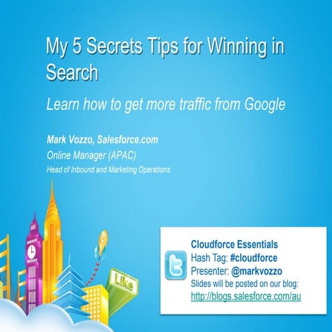 My 5 Secrets Tips For Winning In Search