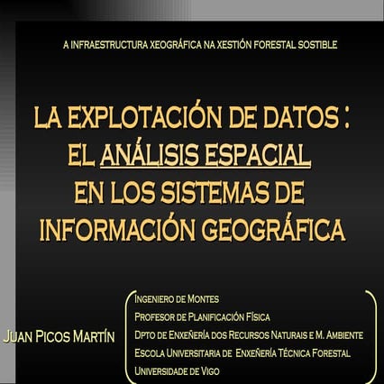 PF4 SIG AnáIisis Espacial