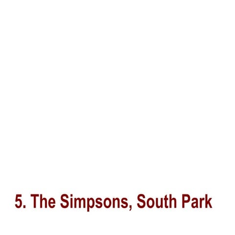 5. Simpsons En South Park