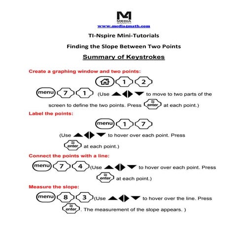 5. slope of two points touchpad
