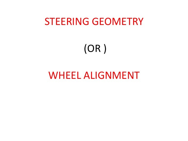 5 steering geometry