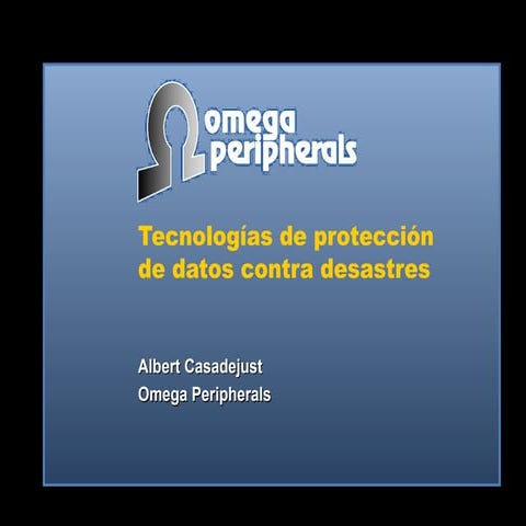 5 tecnologías de protección de datos contra desastres