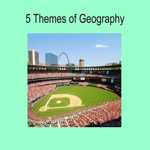 5 Themes Of Geography