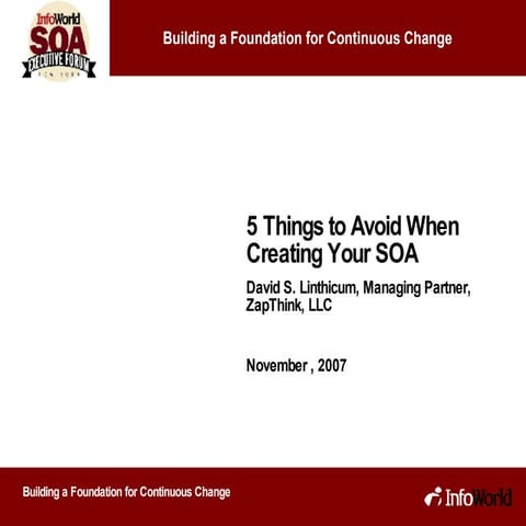 5 Things To Avoid When Doing Soa