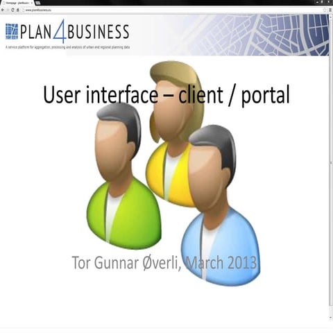 User interface – client / portal by Tor Gunnar Øverli