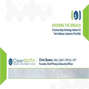 5 Ways Technology Vendors Put Their Healthcare Customer's PHI at Risk