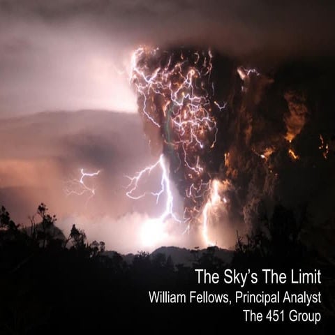 CloudCamp London 3 - 451 Group - William Fellows