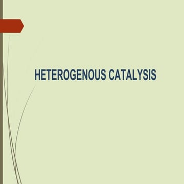 HETEROGENOUS CATALYSIS [CHEMISTRY IS LOVE]
