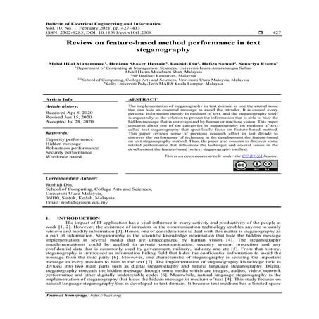 New text steganography method using the arabic letters dots | PDF