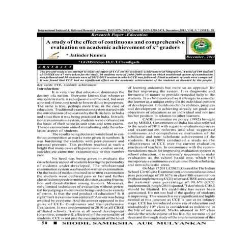 INTERNATIONAL INDEXED REFEREED RESEARCH PAPER