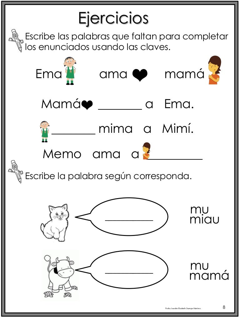 50 Ejercicios De Lecto Escritura Para Preescolar Y Primaria 1 25