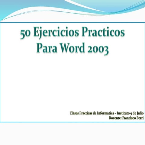 50 ejercicios-word 2003