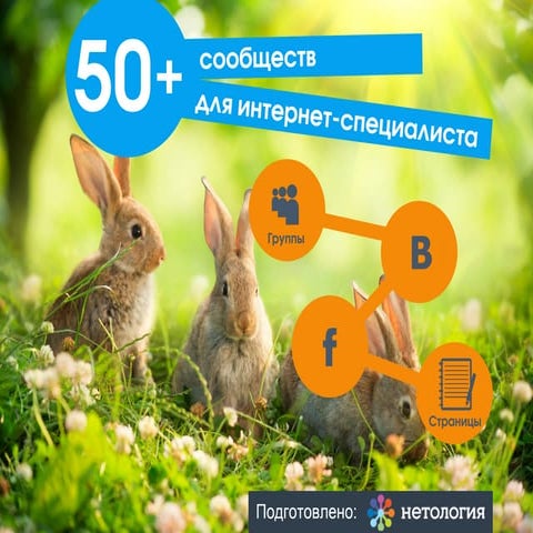 50 + сообществ для интернет-специалиста