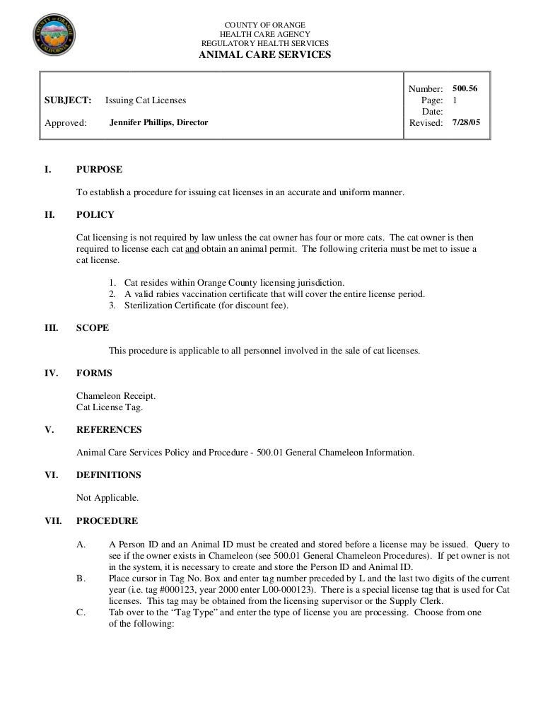 License Number For Cat - Anna Blog