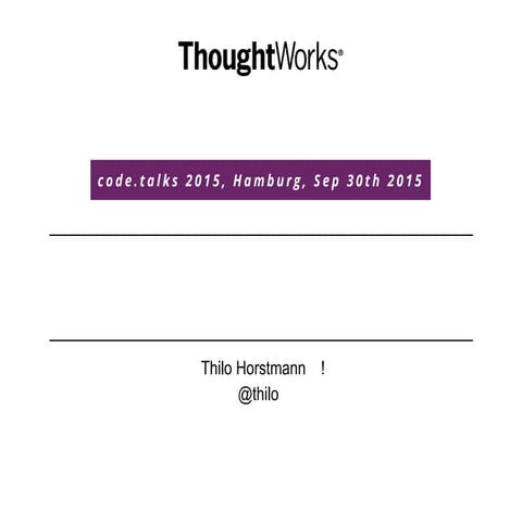Thilo Horstmann - 50000 Lines Of Code to Brew a Coffee - code.talks 2015
