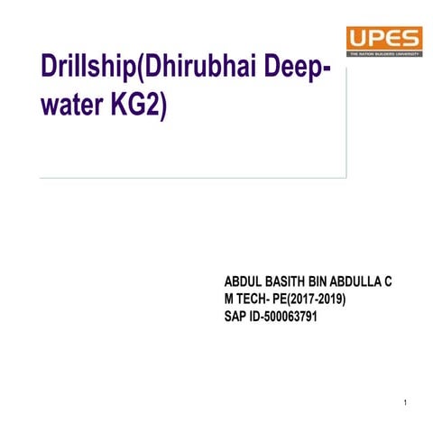 Drillship(Dhirubhai Deep-water KG2)