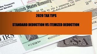 2020 STANDARD DEDUCTION VS ITEMIZED DEDUCTION