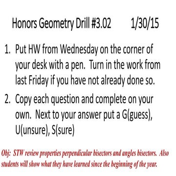 5002 more with perp and angle bisector and cea