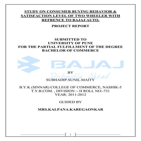 A study on customer satisfaction towards honda activa | DOCX