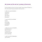 500 Advanced Words Gre Vocabulary Flashcards | PDF