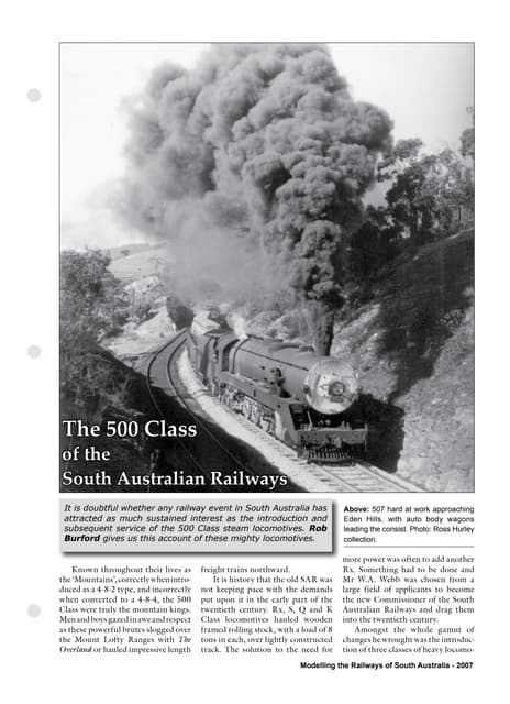 500 Class Steam Loco's S.A.R