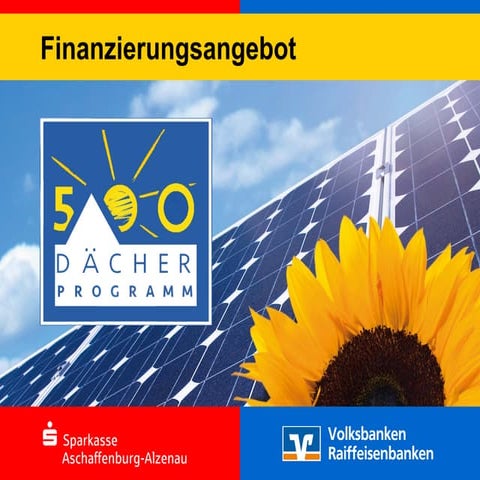 500 Photovoltaik Dächer Programm