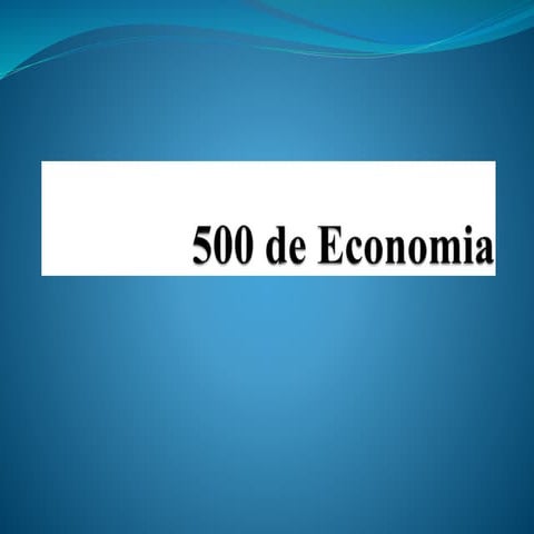 500 de economia