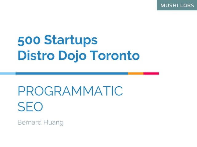 Programmatic SEO: How to Dominate SEO Like TripAdvisor, Yelp and Zillow