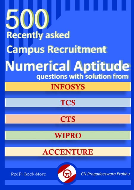 500 most asked apti ques in tcs, wipro, infos(105pgs)