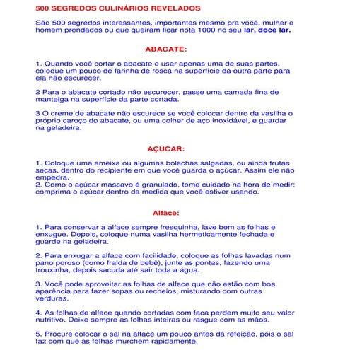 500 segredos culinarios, luiz henrique