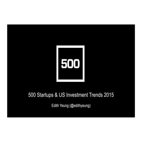 500 Startups & US Investment Trends @ Hong Kong International Fintech Symposi...