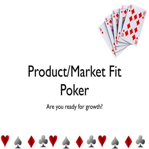 Product Market Fit Poker