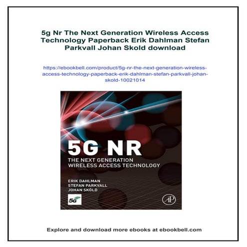 5g Nr The Next Generation Wireless Access Technology Paperback Erik Dahlman S...