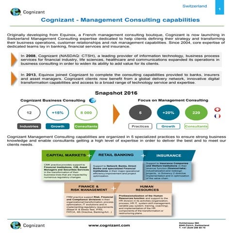 Cognizant_Introduction to management consulting in Switzerland