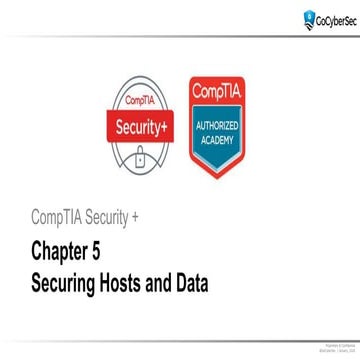 501 ch 5 securing hosts and data