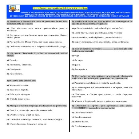 50 1 exercícios morfologia