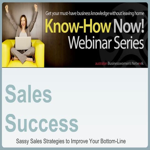 Sales Success webinar slides