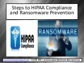 Steps to HIPAA Compliance and Ranso...