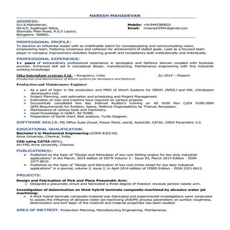 mohan RESUME (1) | PDF