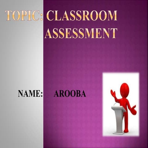 Classroom Assessment