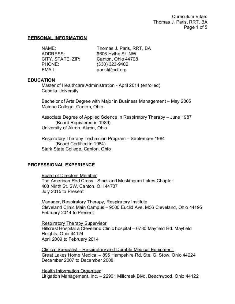 Cleveland Clinic Home Care Respiratory Therapy