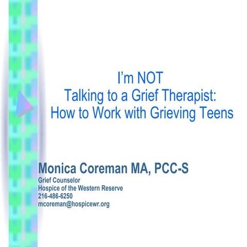 Death, dying and the grieving process | PPTX
