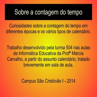 Calendário da 504 - 2014