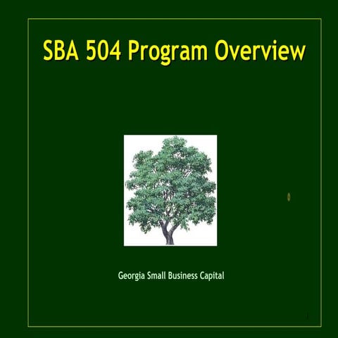 SBA 504 Loan Overview | PPT