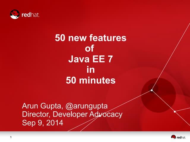 50 features of Java EE 7 in 50 minutes at JavaZone 2014