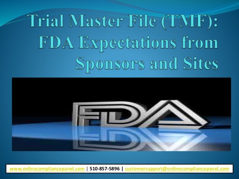 Fda Master File : SOPP 8301: Receipt and Processing of Master Files ...